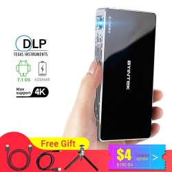 Projetor móvel - 150 polegadas - home theater inteligente - led