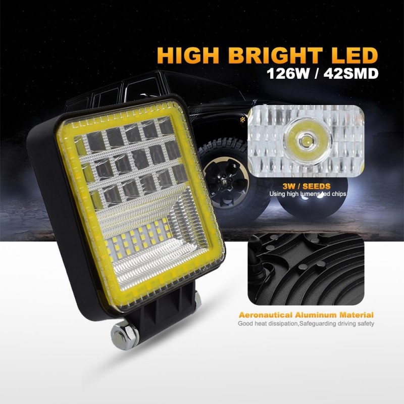 Luzes conduzidas - 72W - 126W - caminhão - ATV - barra de luz Luzes conduzidas - 72W - 126W - caminhão - ATV - barra de luz