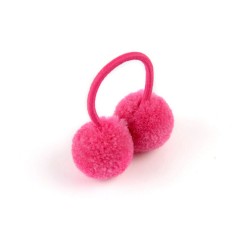 12 - 14 peças - elástico - banda de cabelo para crianças com bola de pele dupla