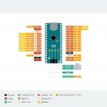 Nano V3.0 - cabo usb - arduino - azul/preto/vermelho - ATMEGA328P/168P