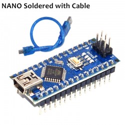 Nano V3.0 - cabo usb - arduino - azul/preto/vermelho - ATMEGA328P/168P