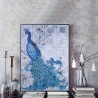 Rhinestone peacock 5D - DIY painting - diamond embroider - home decorDecoration