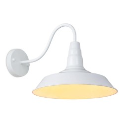 Lâmpada de parede vintage - metal - E27 - preto - branco