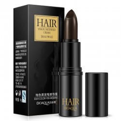 Correção de cabelo cinza temporária - vara de creme de cabelo preto - tintura de cabelo