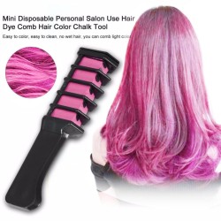 Mini pente de tintura de cabelo temporário descartável
