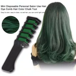 Mini pente de tintura de cabelo temporário descartável