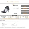 Sexy pumps - stiletto - black - silver - womanHigh heels
