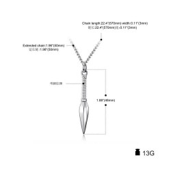 Spear pendant - necklace - 3 coloursNecklaces
