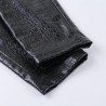 High waisted pencil leather pants - carving printPants