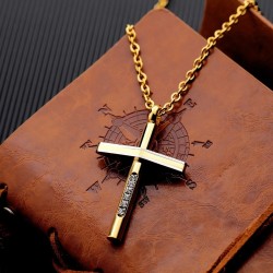 Cross christian necklaces - gold - silver - blackNecklaces