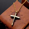Cross christian necklaces - gold - silver - blackNecklaces