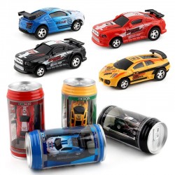 Controle remoto micro corrida carro - soda pode - multi cor