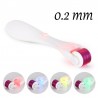 Agulha micro elétrica com LED - rolo de derma de titânio - anti-rugas - rejuvenescimento rosto / massageador do corpo