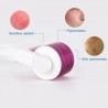 Agulha micro elétrica com LED - rolo de derma de titânio - anti-rugas - rejuvenescimento rosto / massageador do corpo