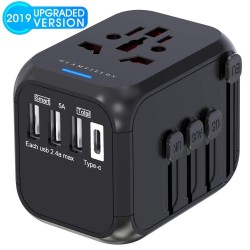 Adaptador universal de viagem - uk/eu/au/asia - projeto seguro do bebê