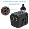 Adaptador universal de viagem - uk/eu/au/asia - projeto seguro do bebê