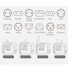 Adaptador universal de viagem - uk/eu/au/asia - projeto seguro do bebê