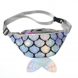 Faixa de peixe fanny pack - saco de cintura - brilhante - 4 cores
