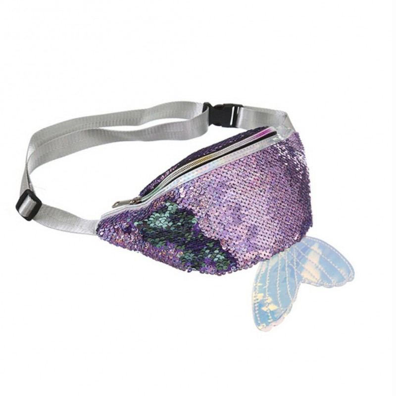 Faixa de peixe fanny pack - saco de cintura - brilhante - 4 cores