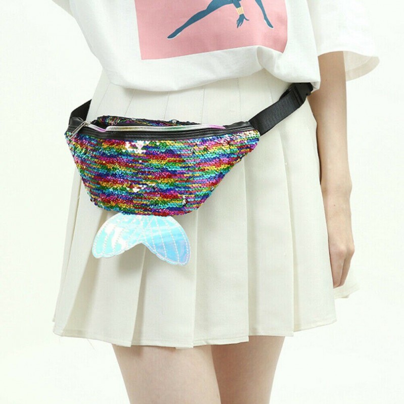 Fish scale fanny pack - waist bag - shiny - 4 coloursBags