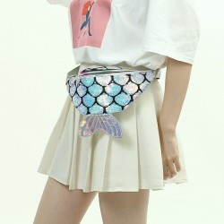 Fish scale fanny pack - waist bag - shiny - 4 coloursBags