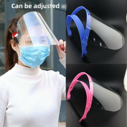 Máscara de proteção de segurança - ajustável - transparente - visor