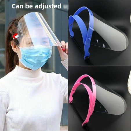 Máscara de proteção de segurança - ajustável - transparente - visor