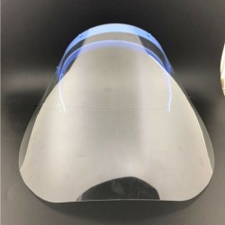 Máscara de proteção de segurança - ajustável - transparente - visor