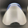 Máscara de proteção de segurança - ajustável - transparente - visor
