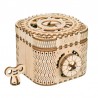 Criativo DIY - caixa de tesouro 3D - quebra-cabeça de madeira - kit de montagem - 123 peças
