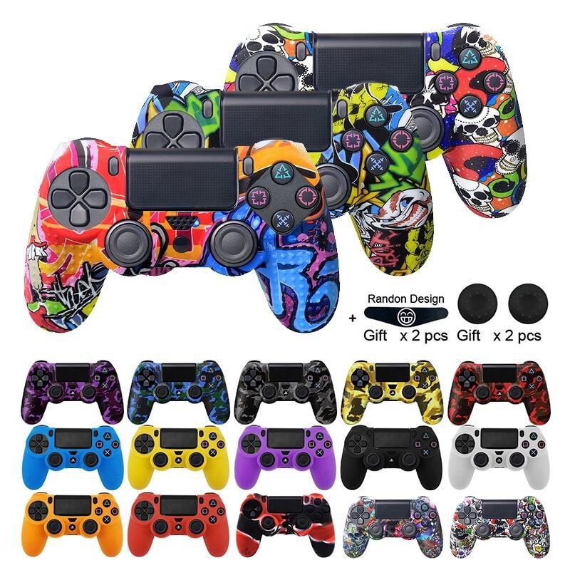 Silicone - borracha gel - capa de caso - sony playstation 4 - PS4 - proteção de caso do controlador Silicone - borracha gel - capa de caso - sony playstation 4 - PS4 - proteção de caso do controlador