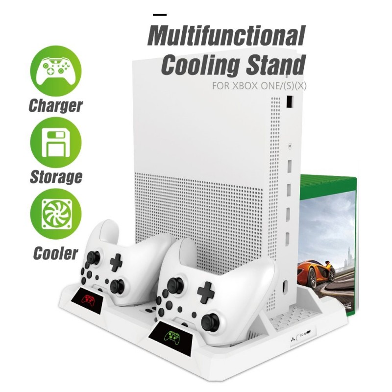 Controlador duplo - estação de carga - xbox um - estande de refrigeração