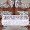 12 caixas / set - AB cristal - strass - diamante gem - glitter - nail art