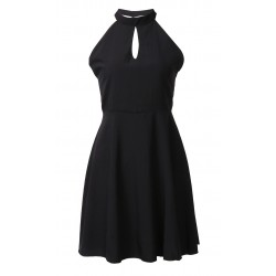 Elegant mini dress with a lace backDresses