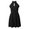 Elegant mini dress with a lace backDresses