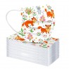Cara / boca máscaras - para crianças - 3-ply - impressão animal