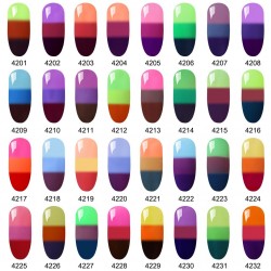 10ML temperatura de cor tripla - gel polonês - nail art - uv led
