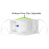 Máscara facial / boca com válvula de ar - com filtros PM2.5 de carbono ativado - lavável