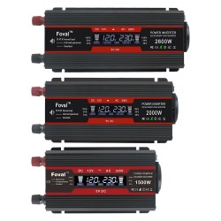 Inverter dc to ac - LCD display power - EU/ universal outlet - cigarro