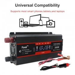Inverter dc to ac - LCD display power - EU/ universal outlet - cigarro