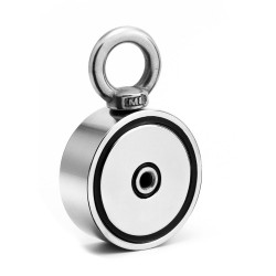 D48 - D60 - D67 - D75 - ímã de neodímio forte com gancho - pesquisa lateral dupla - D60 * 22m m