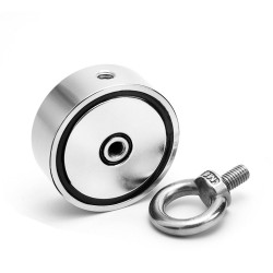 D48 - D60 - D67 - D75 - ímã de neodímio forte com gancho - pesquisa lateral dupla - D60 * 22m m