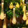 4m - 6m - luz de corda LED - lâmpadas de gotícula solar - impermeável - decoração de Natal / jardim