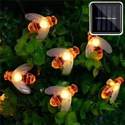 Solar powered - corda de LED - luz guirlanda - decoração ao ar livre / jardim - abelha de mel
