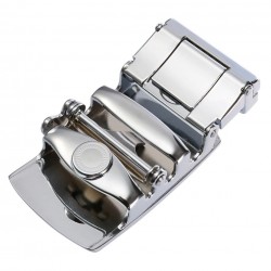 Genuine leather belt with automatic buckle - blueBelts