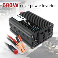 1000W - DC 12V para AC 220V - inversor duplo USB mini - adaptador de carregamento - conversor de tensão do carro