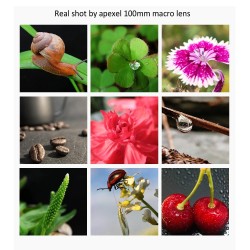 Lente de câmera óptica HD - lente macro de 100mm - lentes super macro - para iPhone XS Max Samsung S9