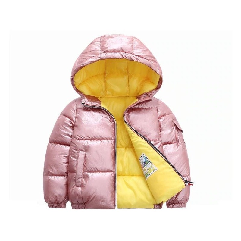 Warm children jacket with hood - cotton - water repellentKids