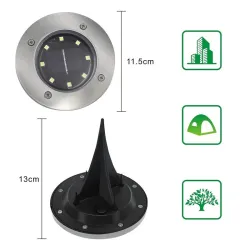 4 pieces - solar powered lamps - 8 LED - waterproof garden lightLights & lighting