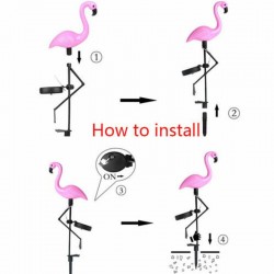 Pink flamingo - solar lamp - waterproof garden lightSolar lighting